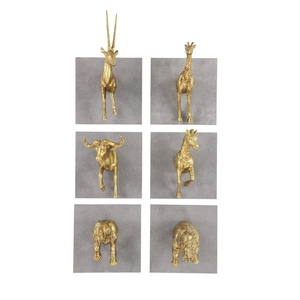 Coupon π― Set of 6 Gold Resin Modern Wall Decor, 12", 9", 8" by Ivory and Iris π― 1 Coupon π― Set of 6 Gold Resin Modern Wall Decor, 12", 9", 8" by Ivory and Iris π―