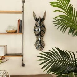 Coupon 😉 Black Albizia Bohemian Wall Decor, 6" x 6" x 3" by Ivory and Iris 🧨 -Cheap Ivory and Iris Store D506338S 7