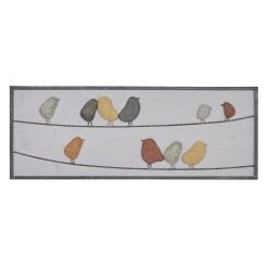 Deals 💯 Multi Color Iron Contemporary Wall Decor, 12" x 32" x 1" by Ivory and Iris 🧨