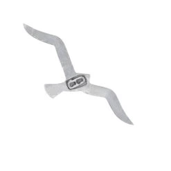 Coupon ⭐ Set of 7 Silver Aluminum Coastal Birds Wall Decor, 16" x 4" by Ivory and Iris 😉 -Cheap Ivory and Iris Store D506344S 5