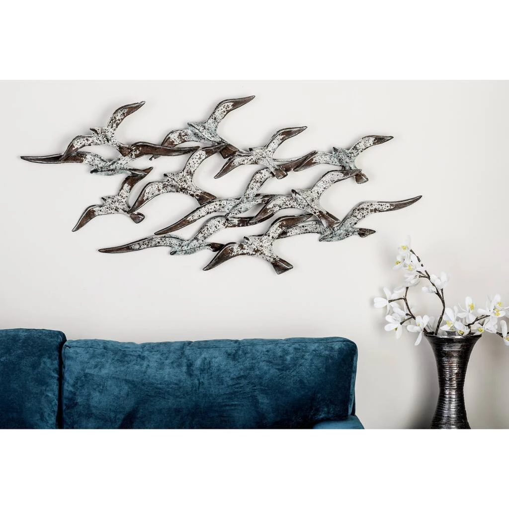 Best Sale ✨ White Iron Coastal Wall Decor, 23" x 48" x 3" by Ivory and Iris ✨ 5 Best Sale ✨ White Iron Coastal Wall Decor, 23" x 48" x 3" by Ivory and Iris ✨ - Image 5