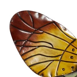 Best Sale 🧨 Red Metal Eclectic Wall Decor, 36" x 27" by Ivory and Iris 😍 -Cheap Ivory and Iris Store D506350S 3