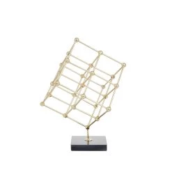 Brand new π Gold Marble Modern Sculpture, 12" x 9" x 9" by Ivory and Iris π― 13 Brand new π Gold Marble Modern Sculpture, 12" x 9" x 9" by Ivory and Iris π― -Cheap Ivory and Iris Store D506356S 6