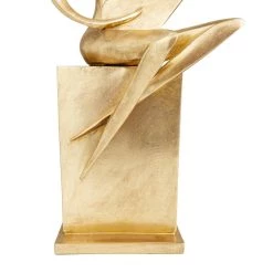Best Pirce 🥰 Gold Polystone Contemporary Sculpture, 20" x 11" x 7" by Ivory and Iris ✔️ -Cheap Ivory and Iris Store D506375S 4