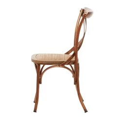 Flash Sale ✔️ Copper Iron Farmhouse Dining Chair, 35" x 20" x 20" by Ivory and Iris 🔔 -Cheap Ivory and Iris Store D506402S 3