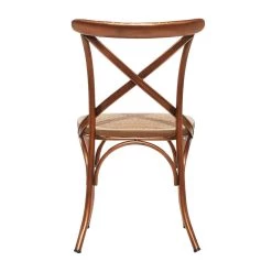 Flash Sale ✔️ Copper Iron Farmhouse Dining Chair, 35" x 20" x 20" by Ivory and Iris 🔔 -Cheap Ivory and Iris Store D506402S 6
