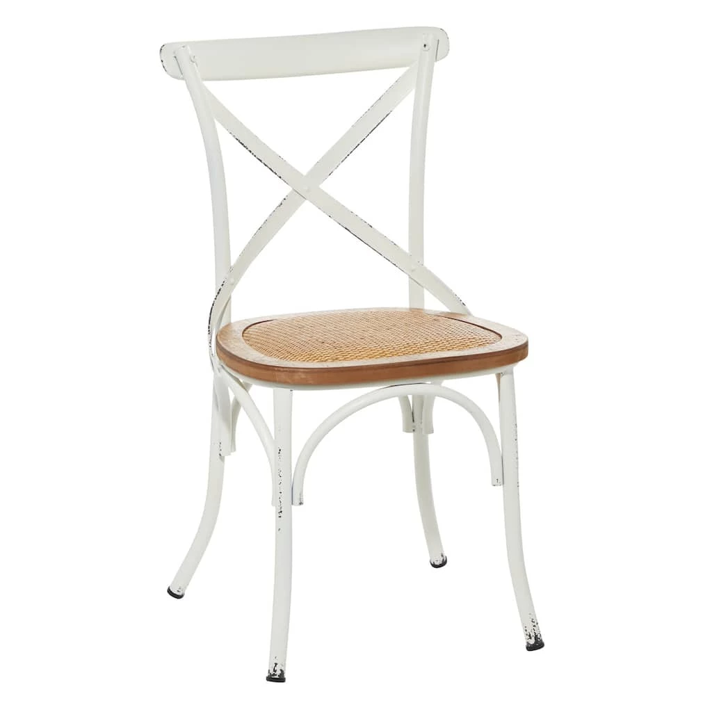 New π White Iron Farmhouse Dining Chair, 35" x 20" x 20" by Ivory and Iris β 1 New π White Iron Farmhouse Dining Chair, 35" x 20" x 20" by Ivory and Iris β