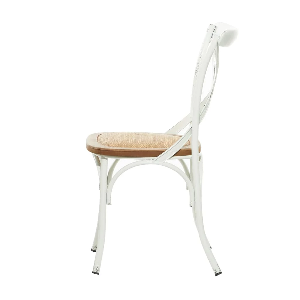New π White Iron Farmhouse Dining Chair, 35" x 20" x 20" by Ivory and Iris β 2 New π White Iron Farmhouse Dining Chair, 35" x 20" x 20" by Ivory and Iris β - Image 2