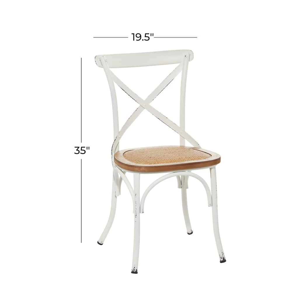 New π White Iron Farmhouse Dining Chair, 35" x 20" x 20" by Ivory and Iris β 7 New π White Iron Farmhouse Dining Chair, 35" x 20" x 20" by Ivory and Iris β - Image 7