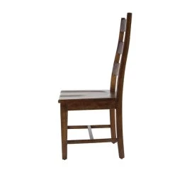 Best reviews of 🎉 Brown Mango Wood Rustic Set of 2" Dining Chairs, 42" x 20" x 22" by Ivory and Iris 🔥 -Cheap Ivory and Iris Store D506409S 3