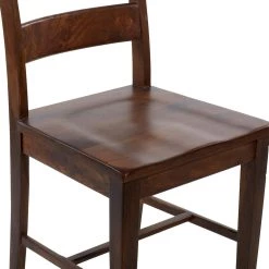 Best reviews of 🎉 Brown Mango Wood Rustic Set of 2" Dining Chairs, 42" x 20" x 22" by Ivory and Iris 🔥 -Cheap Ivory and Iris Store D506409S 5