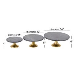 Budget βοΈ Set of 3 Black Aluminum Natural Cake Stand, 6" x 12" x 12" by Ivory and Iris 𧨠12 Budget βοΈ Set of 3 Black Aluminum Natural Cake Stand, 6" x 12" x 12" by Ivory and Iris 𧨠-Cheap Ivory and Iris Store D506414S 6