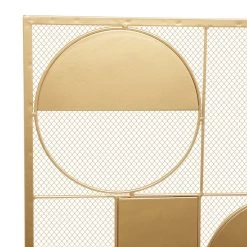 Coupon 🌟 Gold Metal Contemporary Fireplace Screen, 32" x 40" x 6" by Ivory and Iris 😀 -Cheap Ivory and Iris Store D506506S 6