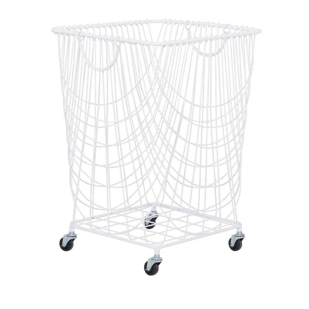 Best Pirce π― White Iron French Country Storage Cart, 17" x 17" x 17" by Ivory and Iris π 3 Best Pirce π― White Iron French Country Storage Cart, 17" x 17" x 17" by Ivory and Iris π - Image 3