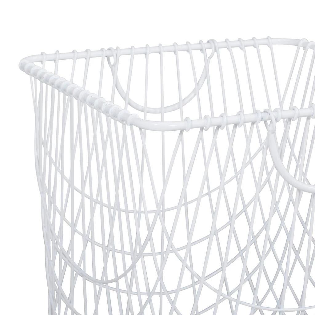 Best Pirce π― White Iron French Country Storage Cart, 17" x 17" x 17" by Ivory and Iris π 5 Best Pirce π― White Iron French Country Storage Cart, 17" x 17" x 17" by Ivory and Iris π - Image 5