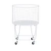Best reviews of 😀 White Iron French Country Storage Cart, 24" x 18" x 18" by Ivory and Iris 👏