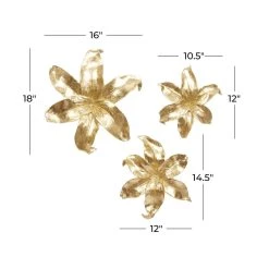 Top 10 🛒 Set of 3 Gold Plastic Wall Decor 18", 14", 12" by Ivory and Iris 🥰 -Cheap Ivory and Iris Store D506552S 7
