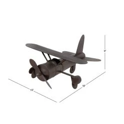 Best deal π Brown Metal Vintage Sculpture, Airplane 9" x 18" x 15" by Ivory and Iris π 17 Best deal π Brown Metal Vintage Sculpture, Airplane 9" x 18" x 15" by Ivory and Iris π -Cheap Ivory and Iris Store D506556S 8