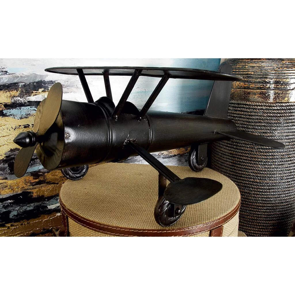 Best deal π Brown Metal Vintage Sculpture, Airplane 9" x 18" x 15" by Ivory and Iris π 9 Best deal π Brown Metal Vintage Sculpture, Airplane 9" x 18" x 15" by Ivory and Iris π - Image 9