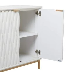 Wholesale 😀 White MDF Contemporary Cabinet, 32" x 32" x 16" by Ivory and Iris 🌟 -Cheap Ivory and Iris Store D506566S 4
