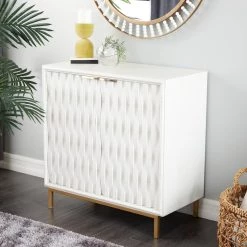 Wholesale 😀 White MDF Contemporary Cabinet, 32" x 32" x 16" by Ivory and Iris 🌟 -Cheap Ivory and Iris Store D506566S 9