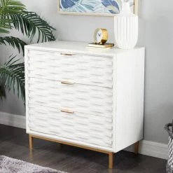 Best deal ✔️ White MDF Contemporary Cabinet, 32" x 32" x 16" by Ivory and Iris 🧨 -Cheap Ivory and Iris Store D506570S 7