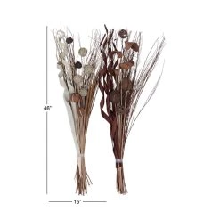 Cheapest 💯 Set of 2" Brown Sea Grass Natural Foliage, 46" x 15" by Ivory and Iris 😍 -Cheap Ivory and Iris Store D506580S 6