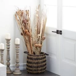 Cheapest 💯 Set of 2" Brown Sea Grass Natural Foliage, 46" x 15" by Ivory and Iris 😍 -Cheap Ivory and Iris Store D506580S 7