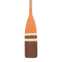 New 🌟 Coastal Brown and Orange Wood Oar Wall Art, 61" x 6" x 2" by Ivory and Iris 🎉 -Cheap Ivory and Iris Store D507742S 3