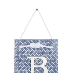 Deals 🎁 Blue Wood Coastal Wall Decor, 8" x 2" x 31" by Ivory and Iris 👏 -Cheap Ivory and Iris Store D507748S 4