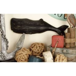 Coupon ✨ Black Coastal Polystone Wall Decor, 8" x 26" by Ivory and Iris 🛒 -Cheap Ivory and Iris Store D507754S 8