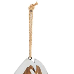 Brand new 😉 Set of 3 White Wood Coastal Fish Wall Decor, 22", 26", 30" by Ivory and Iris ✔️ -Cheap Ivory and Iris Store D507755S 5