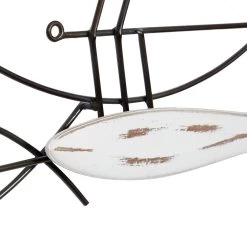 Flash Sale ❤️ Black Metal Coastal Wall Decor 21" x 39" x 2" by Ivory and Iris 🎉 -Cheap Ivory and Iris Store D507756S 4