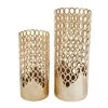 Cheapest ⌛ Set of 2 Gold Aluminum Contemporary Vase, 32" x 12" x 12" by Ivory and Iris ⌛