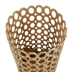 Cheapest ⌛ Set of 2 Gold Aluminum Contemporary Vase, 32" x 12" x 12" by Ivory and Iris ⌛ -Cheap Ivory and Iris Store D507797S 3
