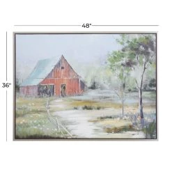 Coupon ✨ Green Polystone Modern Farmhouse Framed Wall Art, 36" x 47" x 2" by Ivory and Iris 🌟 -Cheap Ivory and Iris Store D507832S 6