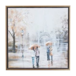 Flash Sale 😍 Multi Polystone Transitional Framed Wall Art, 24" x 24" by Ivory and Iris 👏