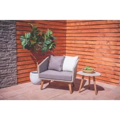 Outlet 😉 Grey Metal Modern Outdoor Chair, 29" x 33" x 29" by Ivory and Iris 👍 -Cheap Ivory and Iris Store D507839S 11