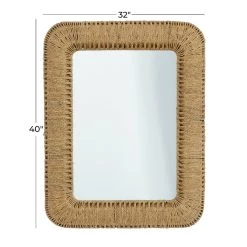 Brand new 🤩 Brown Iron Bohemian Wall Mirror, 40" x 32" x 3" by Ivory and Iris 👏 -Cheap Ivory and Iris Store D507960S 5