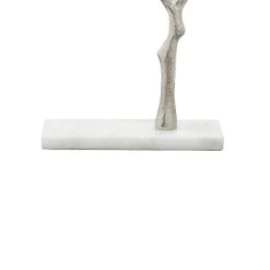 Top 10 🎉 Silver Metal Tree Branch Jewelry Stand With Marble Base, 13" x 9" x 3" by Ivory and Iris ✔️ -Cheap Ivory and Iris Store D508107S 3
