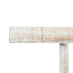 Best Sale 🎉 Distressed White Wood Jewelry Stand, 10" x 12" x 7" by Ivory and Iris 👍 -Cheap Ivory and Iris Store D508108S 5