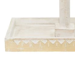 Top 10 ⭐ Natural Themed Gold and White Wood Jewelry Stand, 10" x 12" x 7" by Ivory and Iris 🎁 -Cheap Ivory and Iris Store D508109S 6