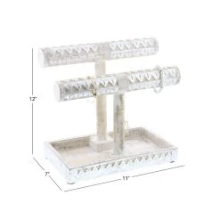 Promo 🌟 Silver Mango Wood Natural Jewelry Stand, 12" x 11" x 7" by Ivory and Iris 😀 -Cheap Ivory and Iris Store D508111S 8