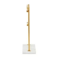 Best deal ❤️ Gold Marble Modern Jewelry Stand, 13" x 12" x 4" by Ivory and Iris 😉 -Cheap Ivory and Iris Store D508112S 4