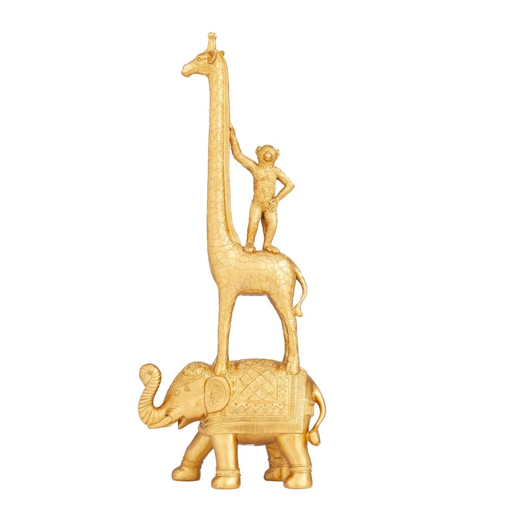 Best Sale π€© Gold Polystone Glam Sculpture, 25" x 7" x 10" by Ivory and Iris π 2 Best Sale π€© Gold Polystone Glam Sculpture, 25" x 7" x 10" by Ivory and Iris π - Image 2