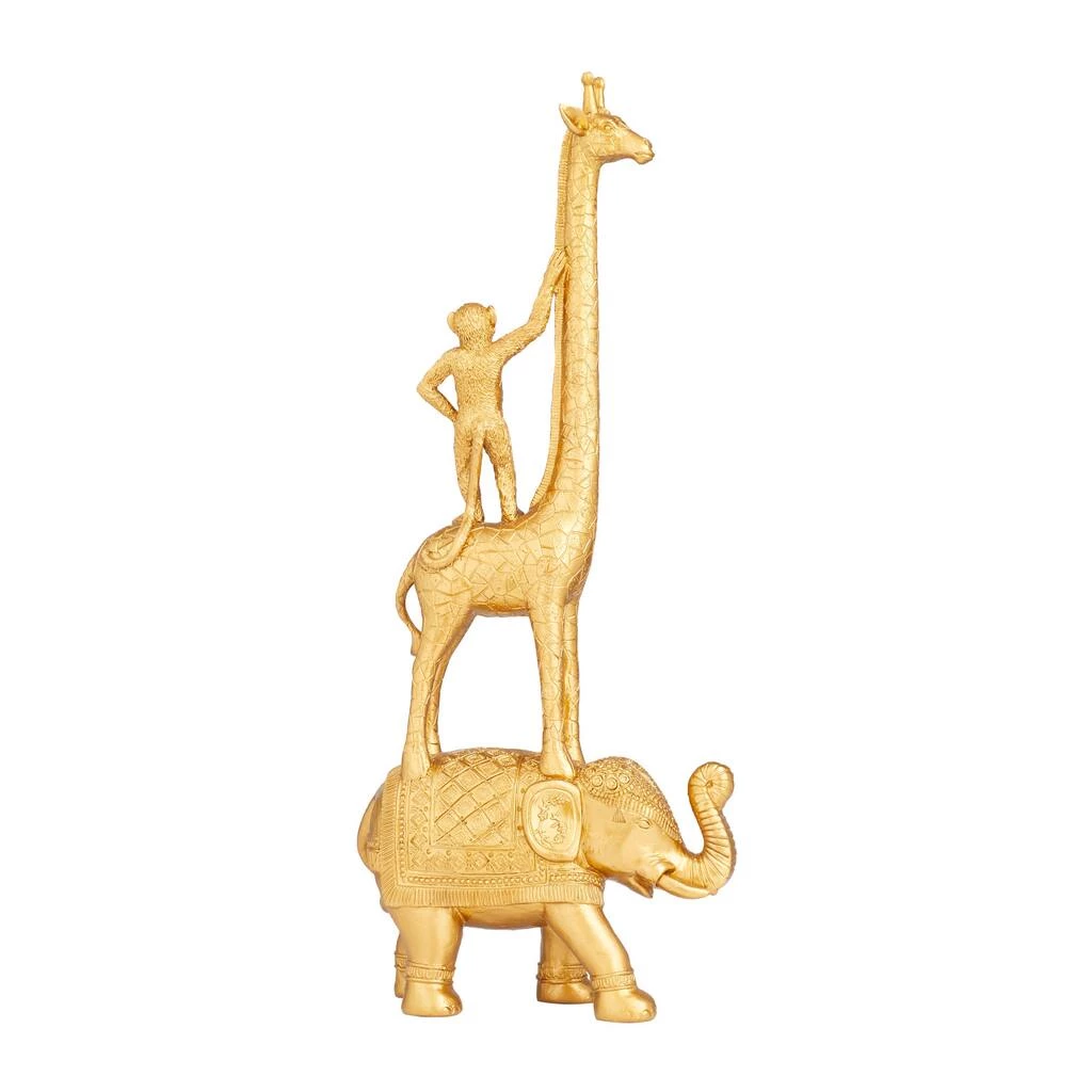 Best Sale π€© Gold Polystone Glam Sculpture, 25" x 7" x 10" by Ivory and Iris π 6 Best Sale π€© Gold Polystone Glam Sculpture, 25" x 7" x 10" by Ivory and Iris π - Image 6