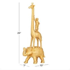 Best Sale π€© Gold Polystone Glam Sculpture, 25" x 7" x 10" by Ivory and Iris π 14 Best Sale π€© Gold Polystone Glam Sculpture, 25" x 7" x 10" by Ivory and Iris π -Cheap Ivory and Iris Store D508113S 7