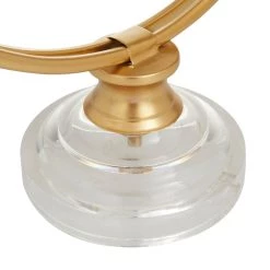 Best Pirce 🤩 Gold Iron Modern Clock, 16" x 13" x 5" by Ivory and Iris 💯 -Cheap Ivory and Iris Store D508193S 5