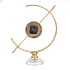 Best Pirce 🤩 Gold Iron Modern Clock, 16" x 13" x 5" by Ivory and Iris 💯 -Cheap Ivory and Iris Store D508193S 6