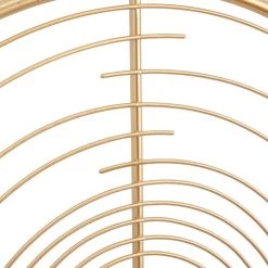 Promo 😍 Gold Iron Contemporary Wall Clock, 20" x 20" x 2" by Ivory and Iris 👍 -Cheap Ivory and Iris Store D508194S 4